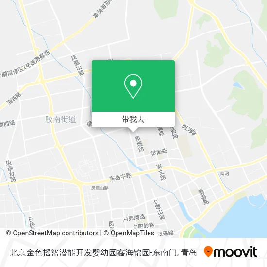 北京金色摇篮潜能开发婴幼园鑫海锦园-东南门地图