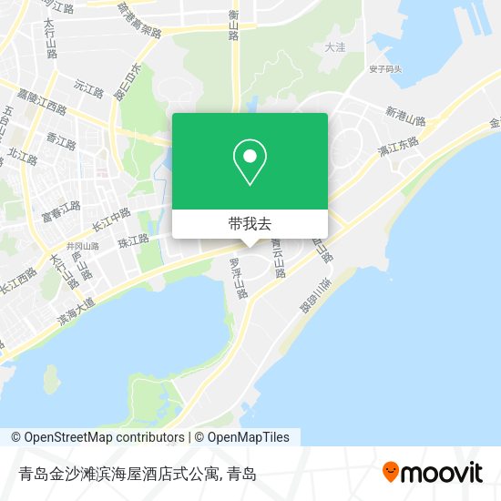 青岛金沙滩滨海屋酒店式公寓地图