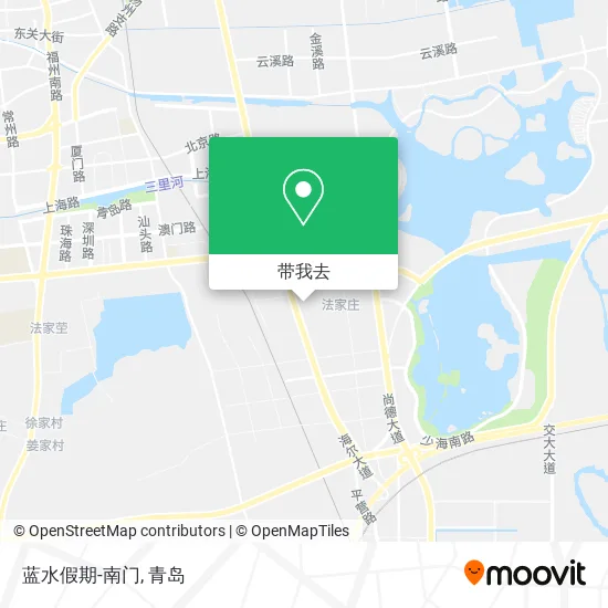 蓝水假期-南门地图