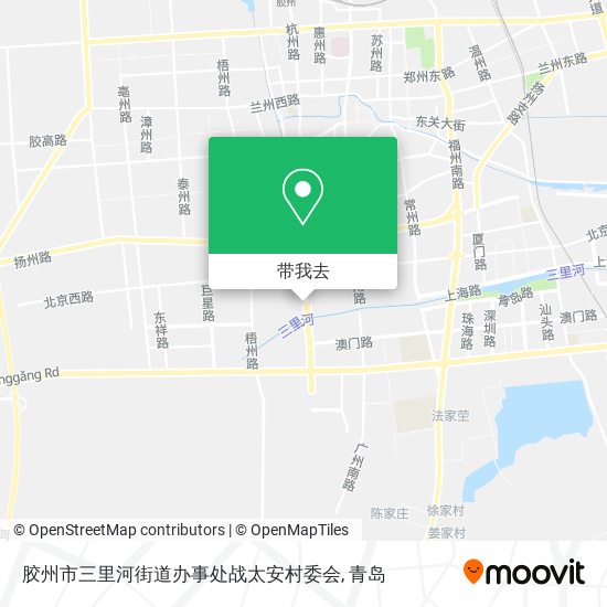 胶州市三里河街道办事处战太安村委会地图