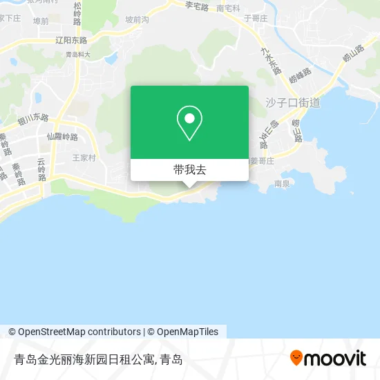 青岛金光丽海新园日租公寓地图