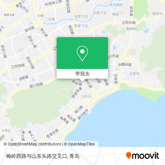 梅岭西路与山东头路交叉口地图