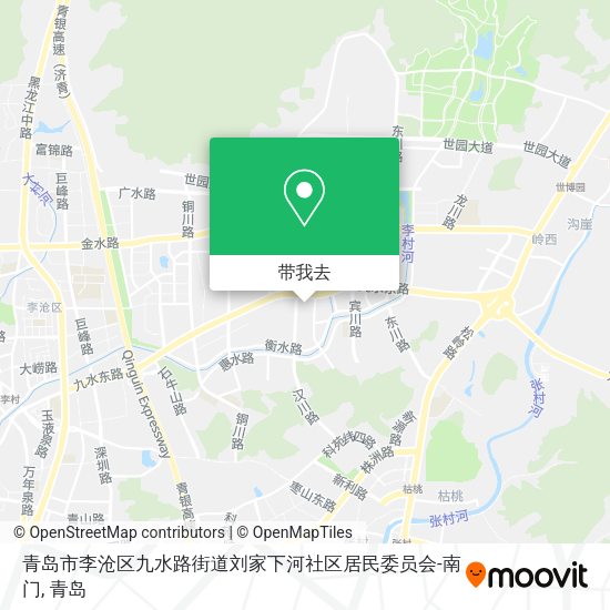 青岛市李沧区九水路街道刘家下河社区居民委员会-南门地图