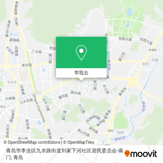 青岛市李沧区九水路街道刘家下河社区居民委员会-南门地图