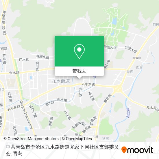 中共青岛市李沧区九水路街道尤家下河社区支部委员会地图