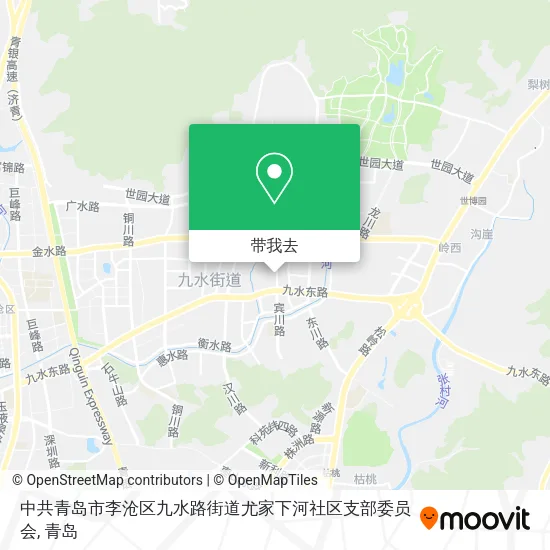 中共青岛市李沧区九水路街道尤家下河社区支部委员会地图