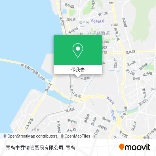 青岛中乔钢管贸易有限公司地图