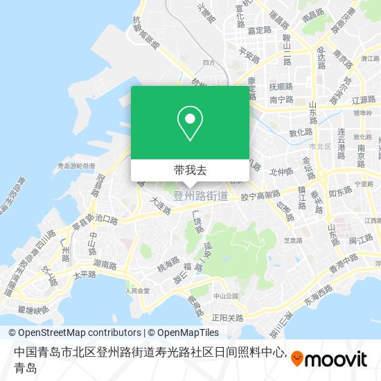 中国青岛市北区登州路街道寿光路社区日间照料中心地图