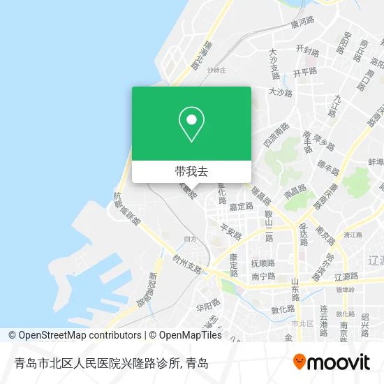 青岛市北区人民医院兴隆路诊所地图