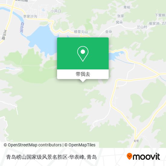 青岛崂山国家级风景名胜区-华表峰地图