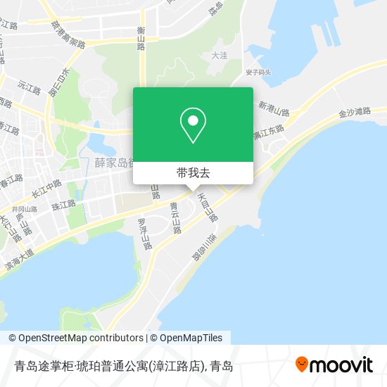 青岛途掌柜·琥珀普通公寓(漳江路店)地图