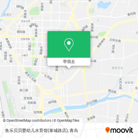 鱼乐贝贝婴幼儿水育馆(泰城路店)地图