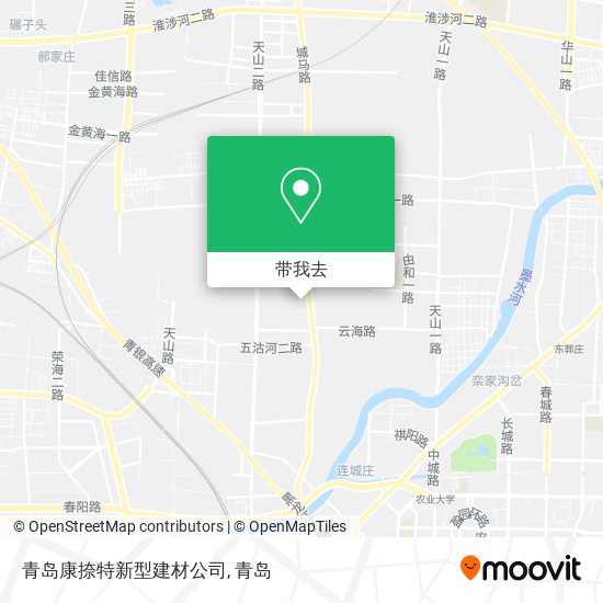 青岛康捺特新型建材公司地图