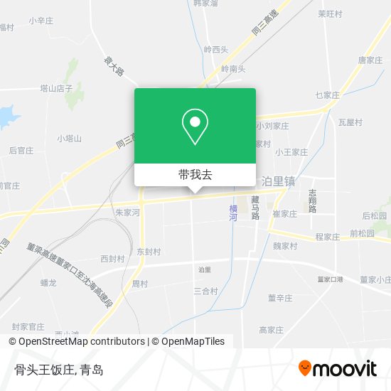 骨头王饭庄地图