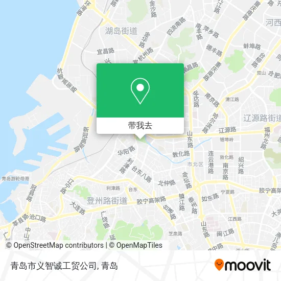 青岛市义智诚工贸公司地图