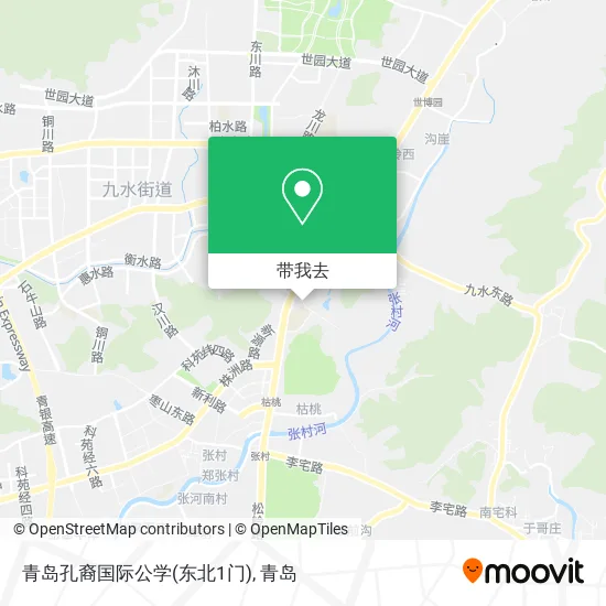 青岛孔裔国际公学(东北1门)地图