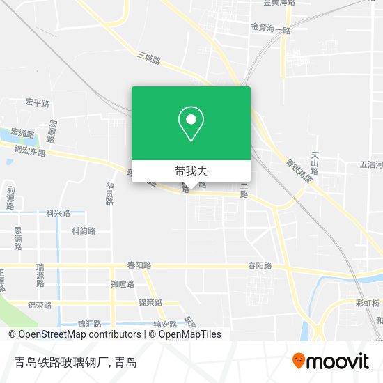 青岛铁路玻璃钢厂地图