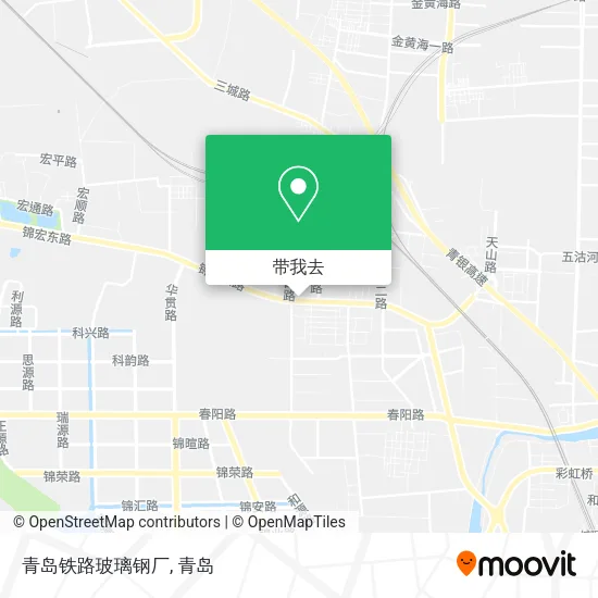 青岛铁路玻璃钢厂地图