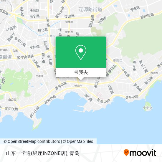 山东一卡通(银座INZONE店)地图