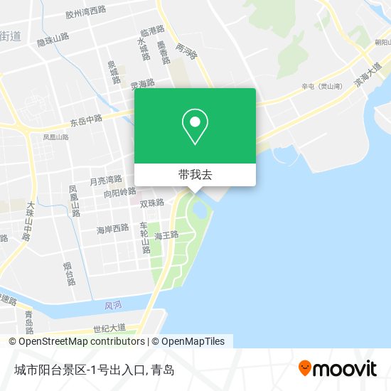 城市阳台景区-1号出入口地图