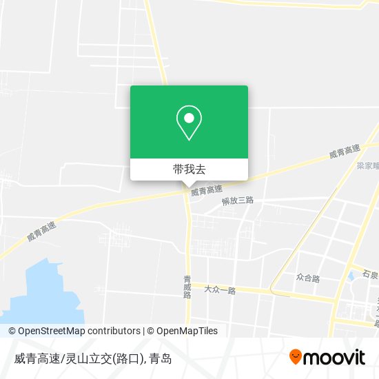 威青高速/灵山立交(路口)地图