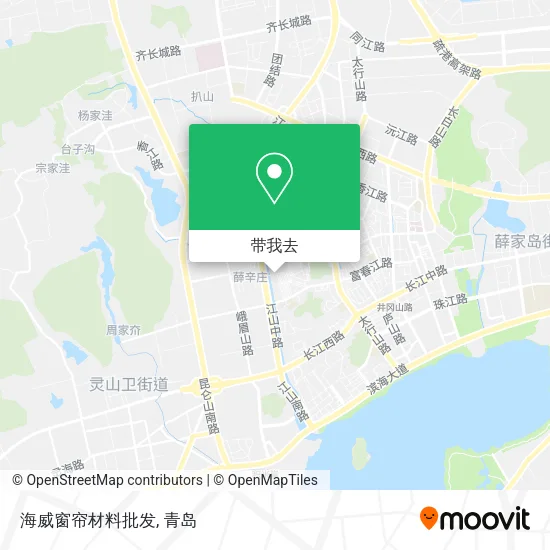 海威窗帘材料批发地图