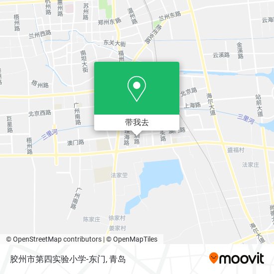 胶州市第四实验小学-东门地图