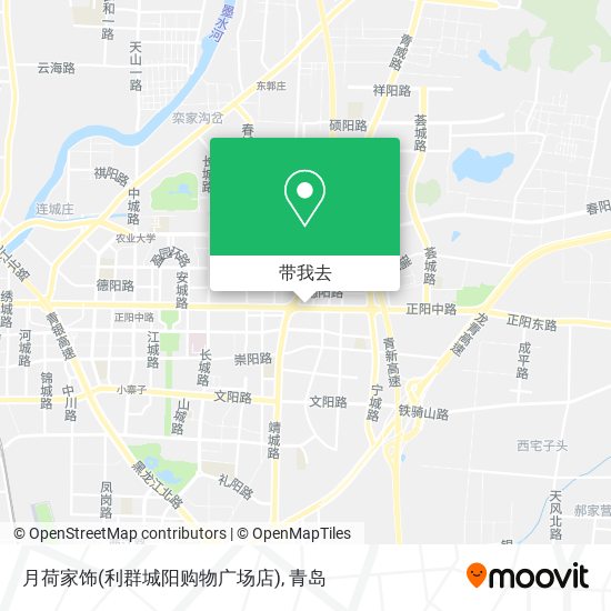 月荷家饰(利群城阳购物广场店)地图