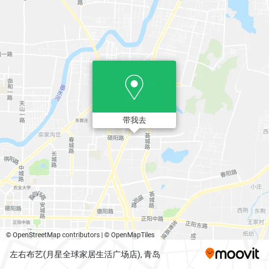 左右布艺(月星全球家居生活广场店)地图
