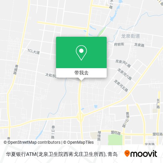 华夏银行ATM(龙泉卫生院西蒋戈庄卫生所西)地图