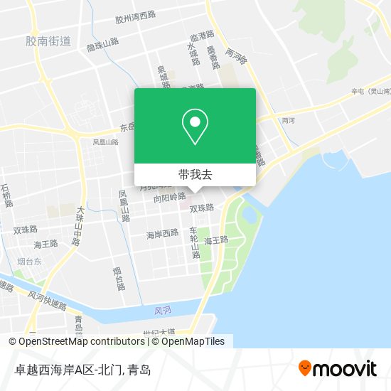 卓越西海岸A区-北门地图