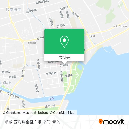 卓越·西海岸金融广场-南门地图