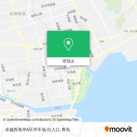 卓越西海岸A区停车场-出入口地图