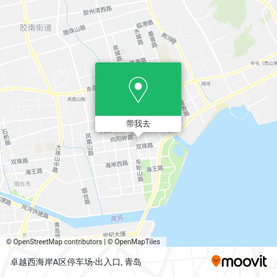 卓越西海岸A区停车场-出入口地图
