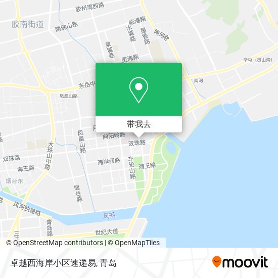 卓越西海岸小区速递易地图