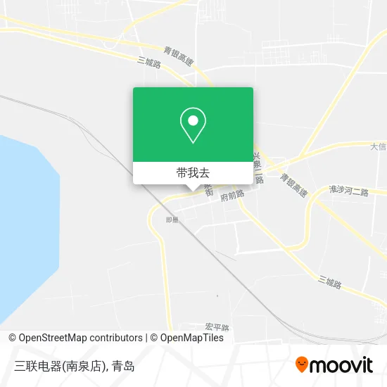 三联电器(南泉店)地图