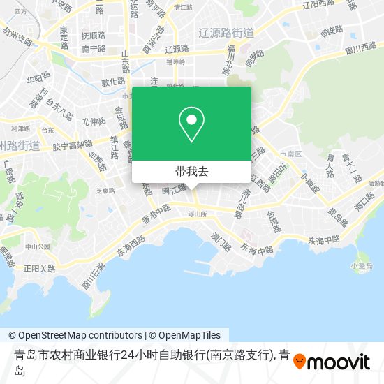 青岛市农村商业银行24小时自助银行(南京路支行)地图