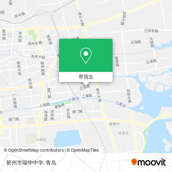 胶州市瑞华中学地图