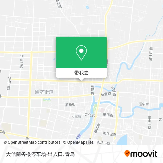 大信商务楼停车场-出入口地图