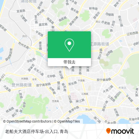 老船夫大酒店停车场-出入口地图