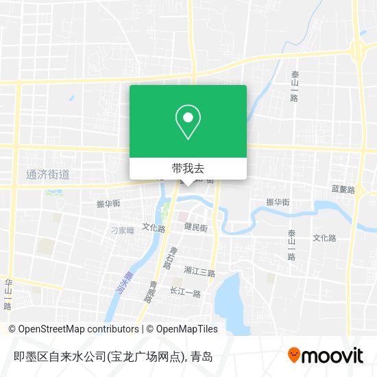 即墨区自来水公司(宝龙广场网点)地图