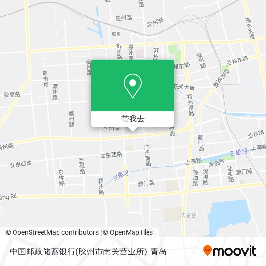中国邮政储蓄银行(胶州市南关营业所)地图