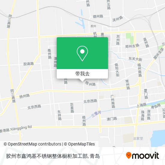 胶州市鑫鸿基不锈钢整体橱柜加工部地图