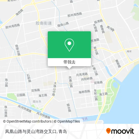 凤凰山路与灵山湾路交叉口地图