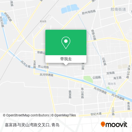 嘉富路与灵山湾路交叉口地图