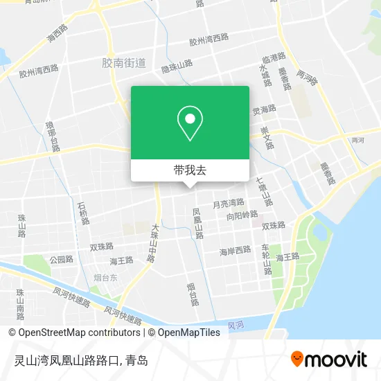 灵山湾凤凰山路路口地图