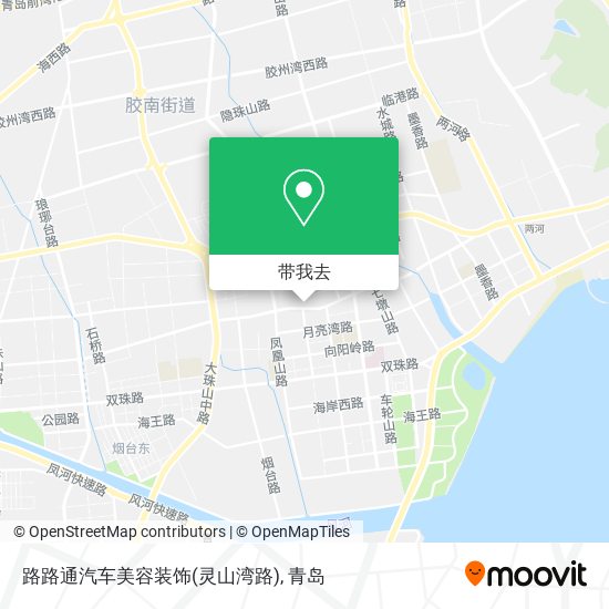 路路通汽车美容装饰(灵山湾路)地图