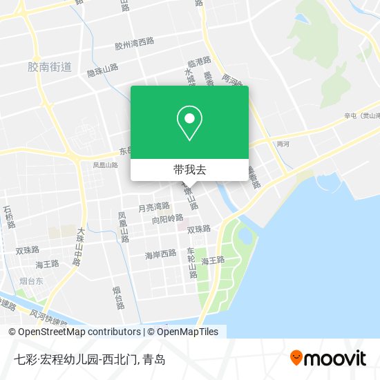 七彩·宏程幼儿园-西北门地图