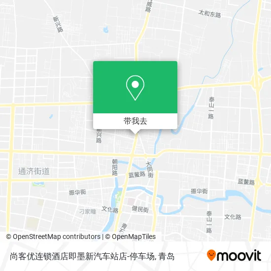 尚客优连锁酒店即墨新汽车站店-停车场地图