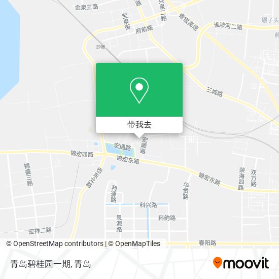 青岛碧桂园一期地图